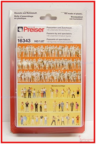 Preiser 1/87 th – pr16343 – Modelleisenbahnen – Schlaufen Zuschauer – 130 Figuren von Preiser