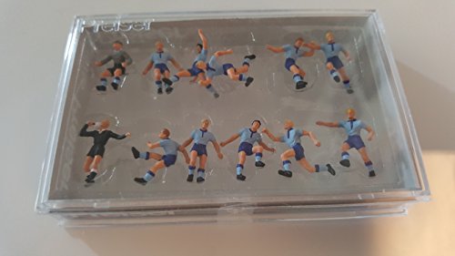 Preiser 10756 Fussballmannschaft Spur 1:87 Blaue Hose und Trikot Hellblau von Preiser