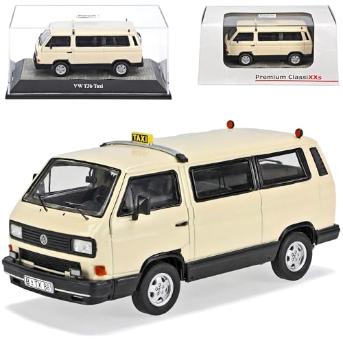 Premium Classixxs Volkwagen T3B Transporter Personen Taxi Beige 1979-1992 1/43 Modell Auto von Premium Classixxs