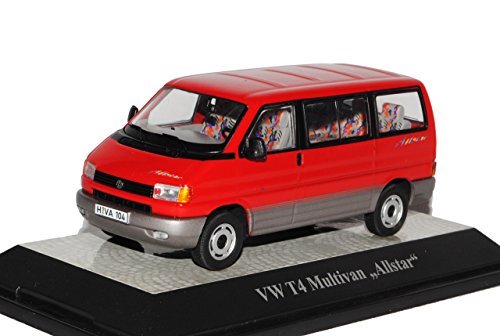 Premium Classixxs Volkwagen T4 Multivan Allstar Transporter Personen Rot 1990-2003 1/43 Modell Auto mit individiuellem Wunschkennzeichen von Premium Classixxs