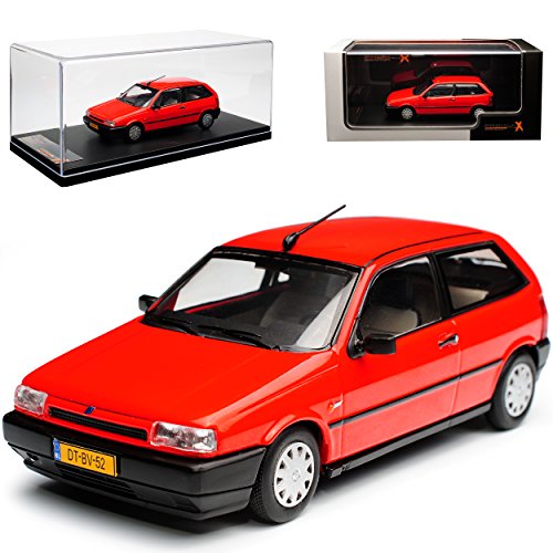 FIAT Tipo Typ 160 3 Türer Rot 1. Generation 1988-1995 1/43 PremiumX Modell Auto mit individiuellem Wunschkennzeichen von Premium X