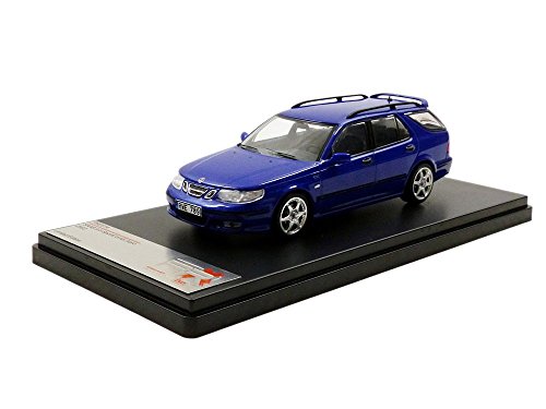 Premium X IXO PRD514 – Miniatur-Fahrzeug – Saab 9-5 Sport Kombi Aero – 2002 – Maßstab 1:43, Blau von Premium X