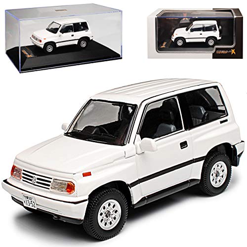 PremiumX Suzuki Vitara Escudo 3 Türer Weiss 1988-1998 1/43 Modell Auto mit individiuellem Wunschkennzeichen von Premium X