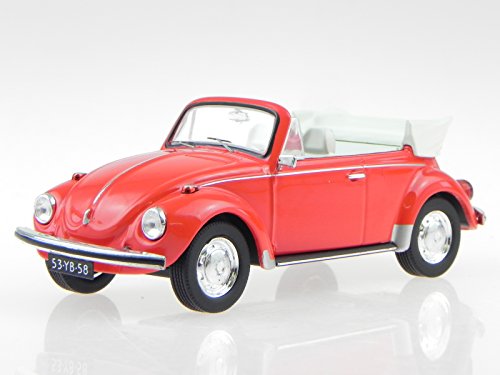 VW Käfer Cabrio 1973 rot Modellauto PRXD530 PremiumX 1:43 von Premium X