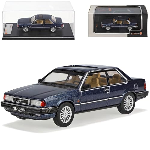 Volvo 780 Bertone Coupe Dunkel Blau 1985-1990 1/43 PremiumX Modell Auto mit individiuellem Wunschkennzeichen von Premium X