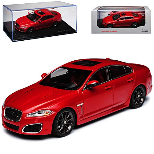 Jaguar XF R Limousine Italian Racing Rot 1/43 PremiumX Modell Auto mit individiuellem Wunschkennzeichen von PremiumX Jaguar