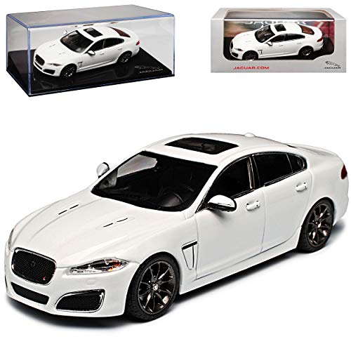 Jaguar XF R Limousine Polaris Weiss 1/43 PremiumX Modell Auto mit individiuellem Wunschkennzeichen von PremiumX Jaguar