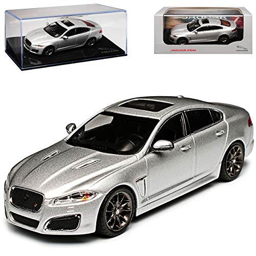 Jaguar XF R Limousine Rhodium Silber 1/43 PremiumX Modell Auto mit individiuellem Wunschkennzeichen von PremiumX Jaguar