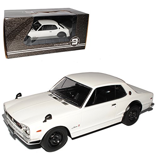 Nisan Skyline Typ C10 GT-R KPGC10 Coupe Weiss 1968-1972 Triple 9 1/18 PremiumX Modell Auto von Premium X