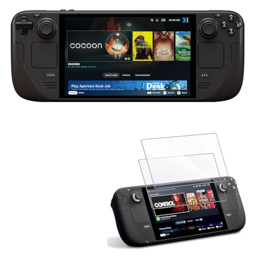 Steam Deck OLED 1 TB Handheld-Spielekonsole, 7,4" OLED-Display, 50 Wh Akku, 45W EU Netzteil, mit Tragetasche und 2X Displayschutz Set von Premtect