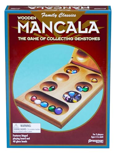 Pressman 104426.106 Mancala in Faltbox-Spiele, Mehrfarbig, 1 Packung von Pressman