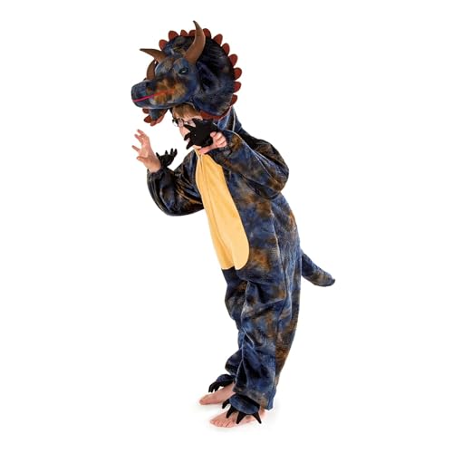 Pretend to Bee Triceratops Strampler, Dinosaurier Kostüm für Kinder, Offizielles Naturhistorisches Museum, Unisex, Einteiler, 3-5 Jahre von Pretend to Bee