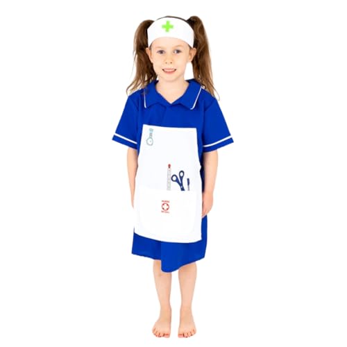 Pretend To Bee Karneval Doctor Medic/Arzt Kostüm für Kinder, Unisex, Einfarbig, Blau, 5-7 Jahre von Pretend to Bee