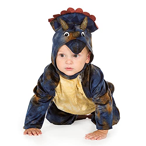 Pretend To Bee Baby-Triceratops-Dinosaurier-Kostüm für Kinder/Kleinkinder, offizielles Naturkundemuseum, Einteiler, 12–18 Monate, Blau Mehrfarbig Pretend To Bee Baby-Triceratops-Dinosaurier-Kostüm für Kinder/Kleinkinder, offizielles Naturkundemuseum, Einteiler, 12–18 Monate, Blau Mehrfarbig von Pretend to Bee