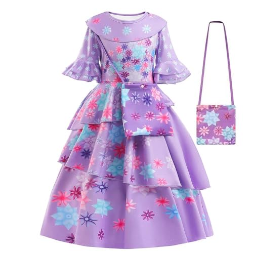 Isabela Kostüm für Mädchen, Deluxe Prinzessin Verkleidung Kostüme für Party Cosplay Sommer Cartoon Outfit Geburtstag Halloween Verkleiden Alter 5-6 Jahre von Pretty Princess