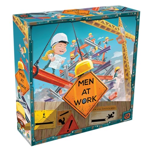 Pretzel Games, Men at Work, Familienspiel, Geschicklichkeitsspiel, 2-5 Spieler, Ab 8+ Jahren, 30+ Minuten, Deutsch, Mehrfarbig, Bunt von Pretzel Games