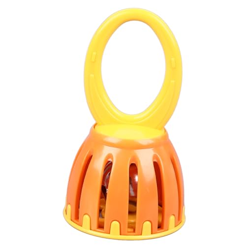 Behandelt Käfig Glocke Babys Rassel Orff Kunststoff Kinder Musik Percussion Instrument Spielzeug (W215 Orange und Gelb) von Prevessel