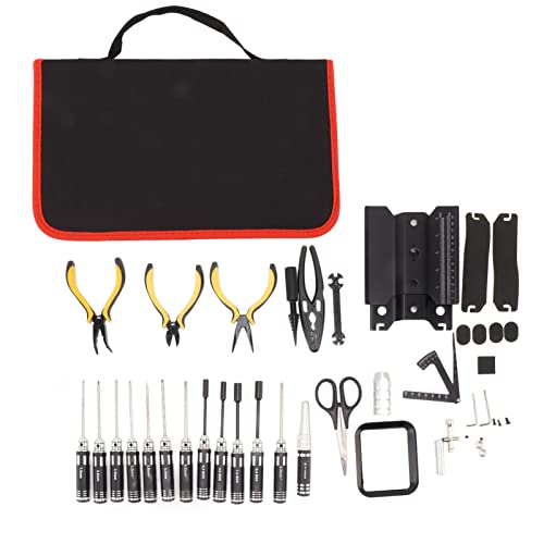 Elektronisches Reparaturwerkzeug-Set, RC Tool Kit 44 in 1 Elektronische Reparatur Tool Kit Tragbare Auto Reparatur Tool Kit RC Autos, LKW von Prevessel