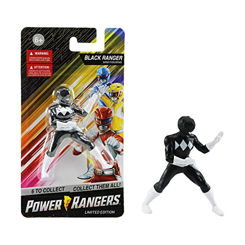 Limited Edition Power Rangers 6,3 cm Minifigur Black Ranger von Prexio