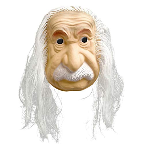 Prezer Einstein mit Haaren Kunststoffmaske von Prezer