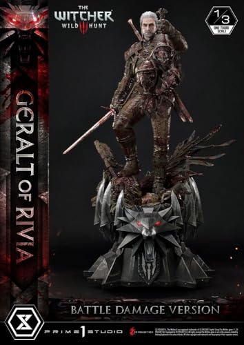 Prime 1 Studio Witcher 3 Wild Hunt Figur 1/3 Geralt Von Rivia Battle Damage Version 88 cm von Prime 1 Studio