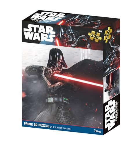 Prime 3D 32609 RD-RS263103 Star Wars Darth Vader Pose Kampf 500 Teile Linsenpuzzle, bunt, único von Prime 3D