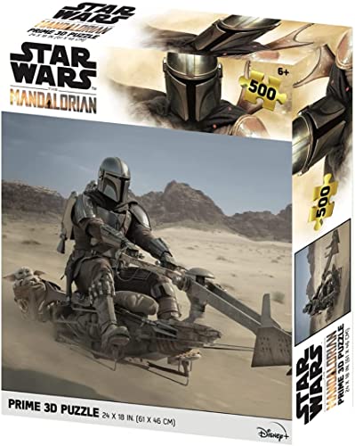 Prime 3D -RD-RS263096 Does Not Apply Lentikularpuzzle The Mandalorian Speeder, 500 Teile, Mehrfarbig, einzigartig von Prime 3D