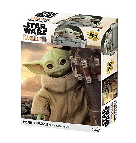 Prime 3D 32646 RD-RS263101 Does not Apply The Mandalorian Grogu II Linsenpuzzle, 500 Teile, bunt, único von Prime 3D