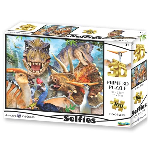 Prime 3D Howard Robinson Lizenziertes Dinosaurier-Selfie-Puzzle, 63 Teile Prime 3D Howard Robinson Lizenziertes Dinosaurier-Selfie-Puzzle, 63 Teile von Prime 3D