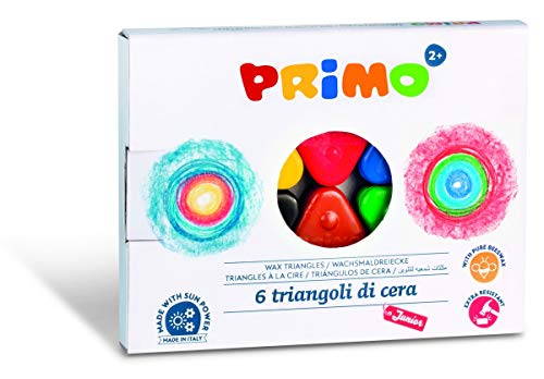 PRIMO 074TRI6 Wachsmaler, Wachstriangeln, Wachsmalstifte, Wachsmalkreide Extra Stark, 6 Farben PRIMO 074TRI6 Wachsmaler, Wachstriangeln, Wachsmalstifte, Wachsmalkreide Extra Stark, 6 Farben von Primo