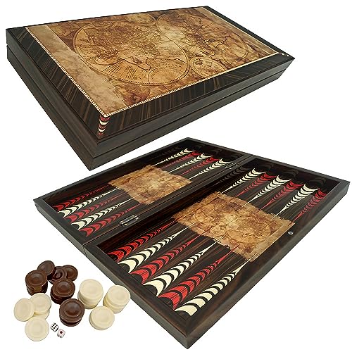 PrimoLiving Deluxe Holz Backgammon Spielset Globe XL – 41 x 41,5 cm PrimoLiving Deluxe Holz Backgammon Spielset Globe XL – 41 x 41,5 cm von PrimoLiving