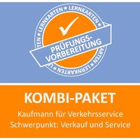 Kombi-Paket Kauffrau für Verkehrsservice Schwerpunkt Verkauf und Service Lernkarten von Princoso