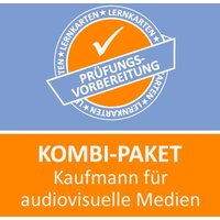 Kombi-Paket Kaufmann für audiovisuelle Medien Lernkarten von Princoso