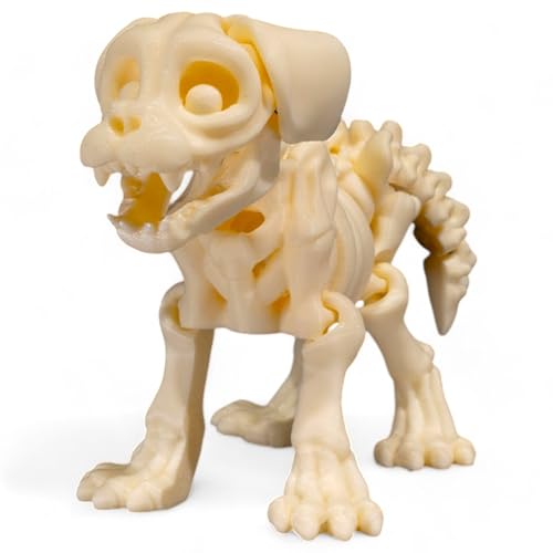 Skeleton Dog, gruseliger, voll beweglicher Skelett-Hund von Printin3D