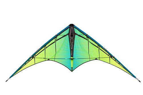 Jazz 2.0 Dual Line Sport Drachen Aurora Ready to Fly mit fliegenden Leinen, Handschlaufen, Wickler, Anleitung und Aufbewahrungstasche von Prism