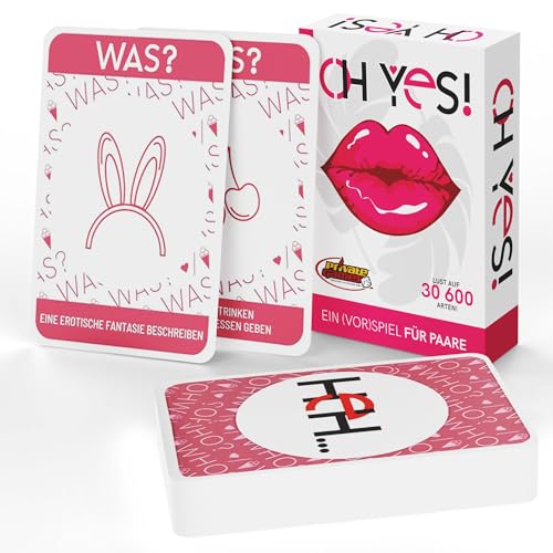 Private Games OH YES! Pink – Erotisches Kartenspiel für Paare ab 18 – Sinnliches Sexspiel & Erotikspiel mit 30.600 Szenarien – Erwachsene Spiele für Zweisamkeit & Fantasie – Spiel für Paare & Gruppen Private Games OH YES! Pink – Erotisches Kartenspiel für Paare ab 18 – Sinnliches Sexspiel & Erotikspiel mit 30.600 Szenarien – Erwachsene Spiele für Zweisamkeit & Fantasie – Spiel für Paare & Gruppen von Private Games