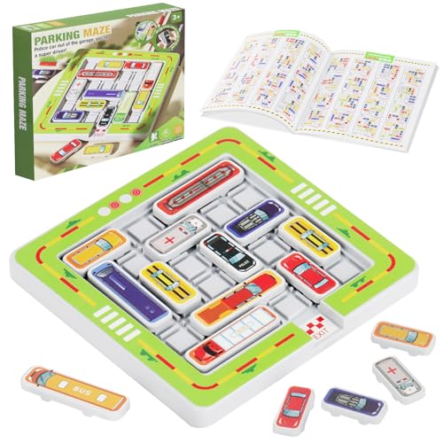 Prmape Auto Labyrinth Spiel, Brettspiel mit Auto, Kinderspielzeug Familienspiel Logikspiel Stau Spiel mit 750 Aufgaben, Denken Logik Puzzle Spiele für Kinder ab 5 Jahren Prmape Auto Labyrinth Spiel, Brettspiel mit Auto, Kinderspielzeug Familienspiel Logikspiel Stau Spiel mit 750 Aufgaben, Denken Logik Puzzle Spiele für Kinder ab 5 Jahren von Prmape