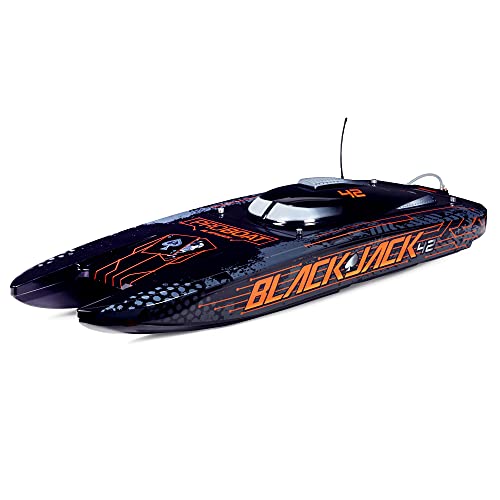 Proboat Blackjack 42" 8S Brushless Catamaran RTR: Black/Orange von Proboat