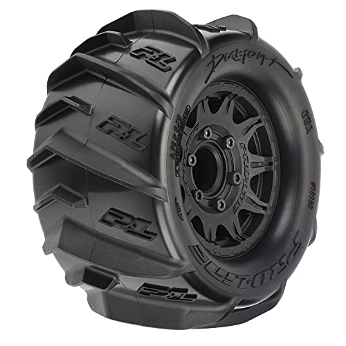 Pro-Line 1/10 Dumont F/R 2.8" MT Tires Mounted 12mm/14mm Black Raid (2) von Pro-Line