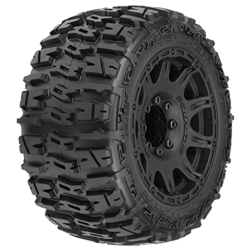 Pro-Line Racing 1/8 Trencher LP F/R 3.8" MT Tires Mounted 17mm Black Raid (2) von Pro-Line