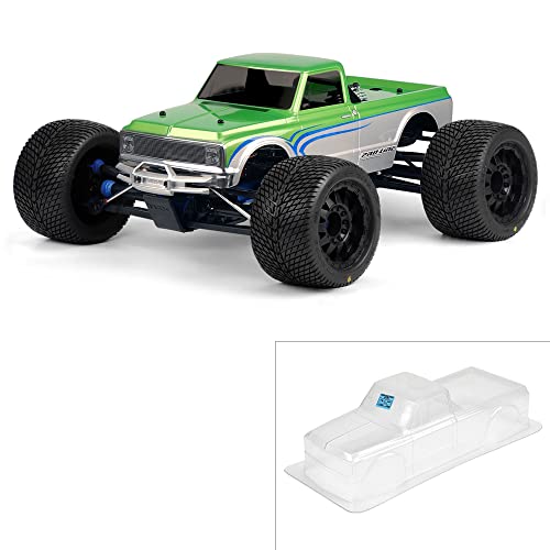 Pro-Line 1/8 1972 Chevy C-10 Long Bed Clear Body: Monster Truck von Pro-Line