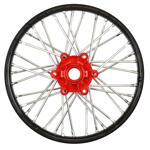 1/4 Pro-Spec Aluminum V2 Bead Front Wheel Black/Red (1): Promoto-MX von Pro-Line