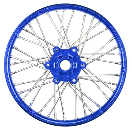 1/4 Pro-Spec Aluminum V2 Bead Front Wheel Blue/Blue (1): Promoto-MX von Pro-Line