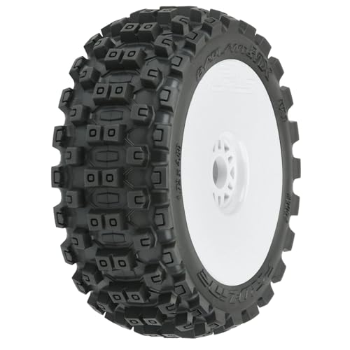 1/8 Badlands MX M2 Front/Rear Buggy Tires Mounted 17mm White (2) von Pro-Line