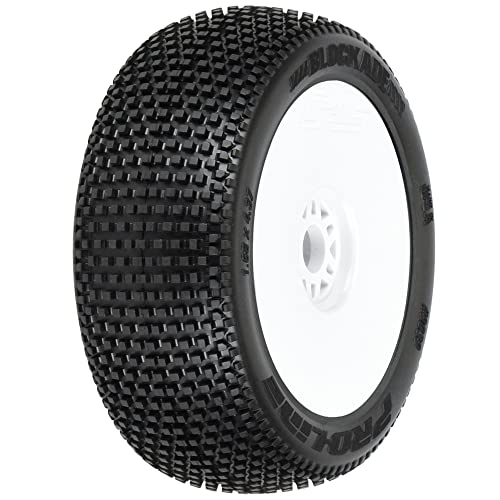 Pro-Line 1/8 Blockade S3 Front/Rear Buggy Tires Mounted 17mm White (2) von Pro-Line