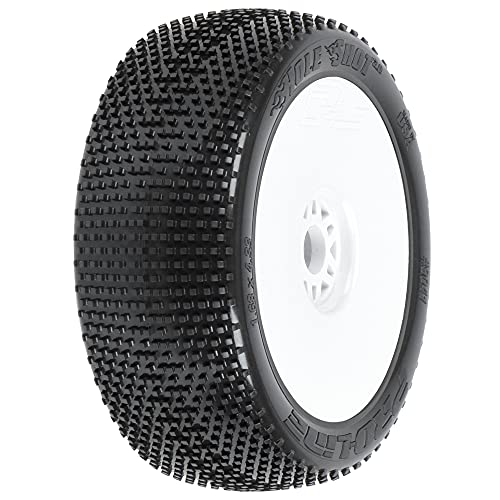 1/8 Hole Shot 2.0 S3 Front/Rear Buggy Tires Mounted 17mm White (2) von Pro-Line