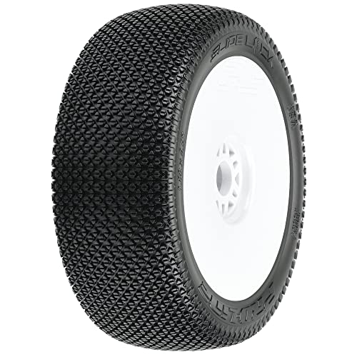 Pro-Line 1/8 Slide Lock M3 Front/Rear Buggy Tires Mounted 17mm White (2) von Pro-Line