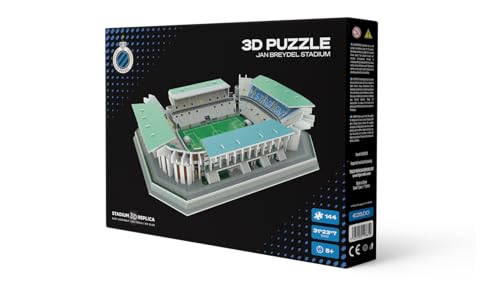 Tiger Merchandising 3D-Puzzle von Jan Breydels Stadion – 73 Teile | Home of Club Brugge & Cercle Brugge | Eerste Klasse FC Fußballgeschenke ab 7 Jahren von Pro-Lion