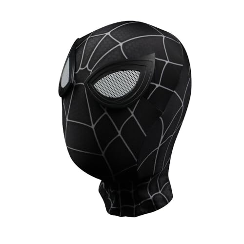 American Spider-Man Realistische Gesichtsmaske – Erstaunlich, weit weg von Zuhause, Heimkehr, Symbiote, klassisch, Halloween, Cosplay, Maskerade, Party, Verkleidung, Kostüm, Linse, Einheitsgröße, von ProBytes