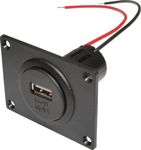 ProCar Power USB Einbausteckdose mit Montageplatte Belastbarkeit Strom max.=3A Passend für (Details von ProCar